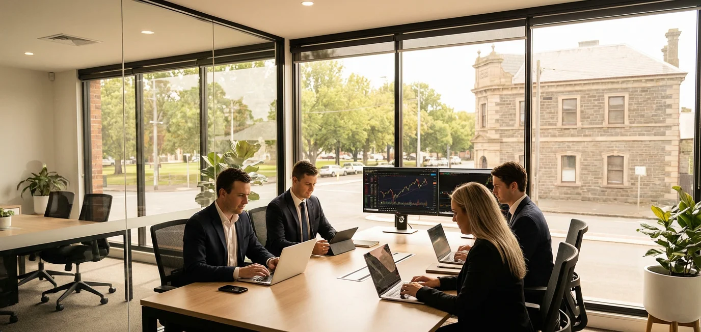 Home loan broker in Ballarat meeting with clients